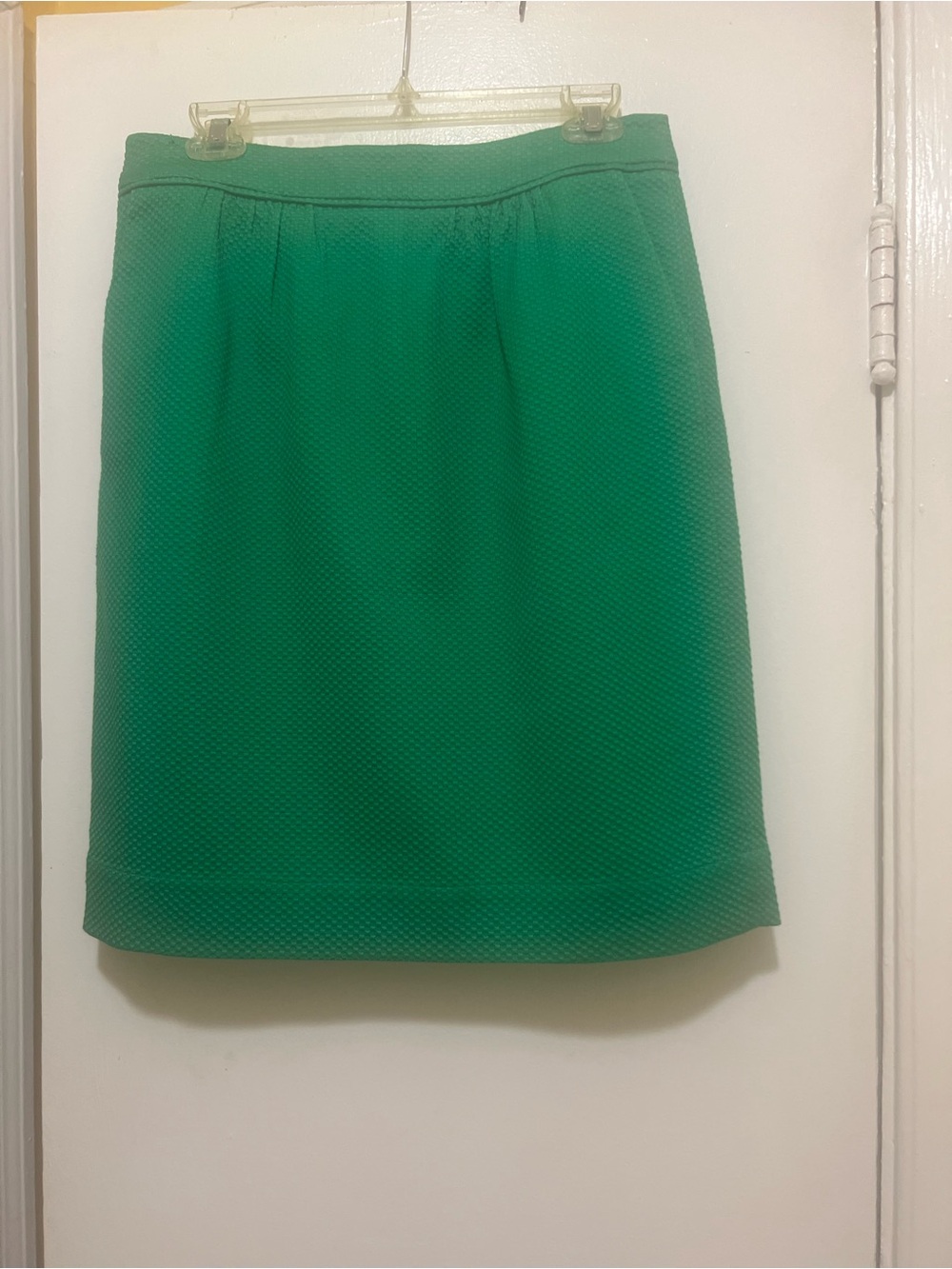 Boden Emerald Green Textured Ponte Pencil Skirt
